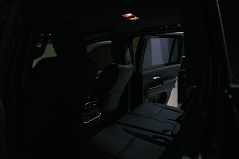 Inside an armored cabin